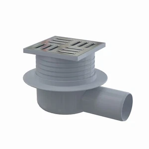 Bodenablauf extra flach begehbar Dusch Bad Ablauf DN50 Edelstahl Abdichtflies - Bild 1 von 2