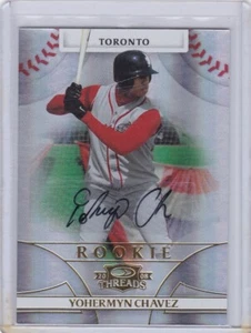 2008 Donruss Threads  Baseball Card #149 Yohermyn Chavez Autog 065/100 - NrMt - Picture 1 of 2