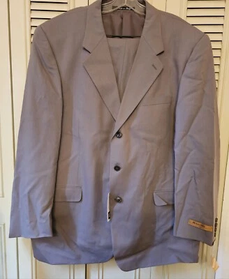 Traje de Lana Manzini Uomo Super 100's Vintage Talla 46L W44 Nuevo con Etiquetas Gris $650  Foto 1 de 4