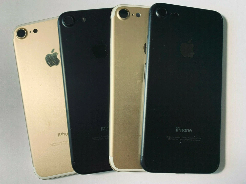 Conjunto de carcasa con marco de cuerpo trasero Apple iPhone 7 carcasa y lente de cámara pieza OEM  Foto 1 de 1