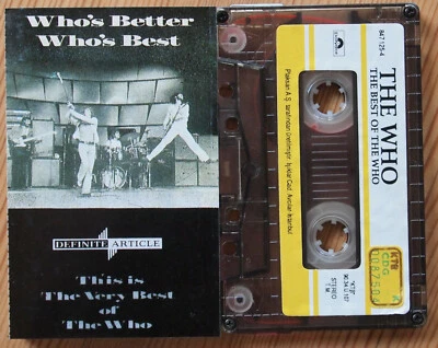 THE WHO - WHO'S BETTER WHO'S BEST (POLYDOR 8471254) 1990 TURKEY CASSETTE TAPE - Image 1 of 3