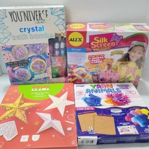 Bastelset Set für Kinder - Badebomben, Garntiere, Lichterstern, Siebdruck, DIY - Bild 1 von 8