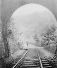 Swiss soldiers guarding a railroad tunnel on the border World War I 8x10 Photo