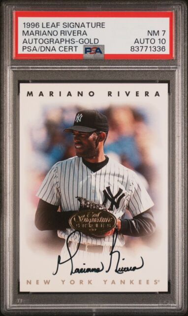 Leaf Mariano Rivera Autographed Baseball Sports Trading Cards