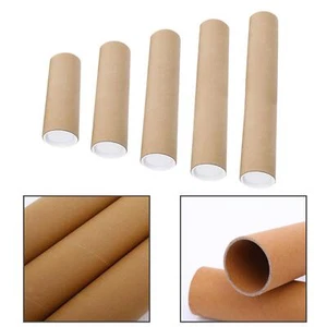 Poster Tube Postal Tube Storage Cardboard Mailing Tube with Caps Packing Tubes - Picture 1 of 16
