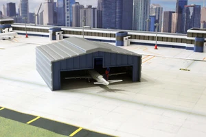 1:400 Scale Narrowbody Model Airport Hangar Building #9 - Picture 1 of 4