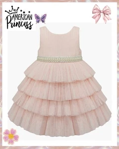 AMERICAN PRINCESS Ruffle Tiered Party Dress Size 5 - Picture 1 of 5