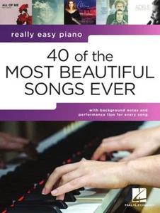 Easy Piano: 40 of the Most Beautiful Songs - Songbook for Beginners At K - Picture 1 of 1