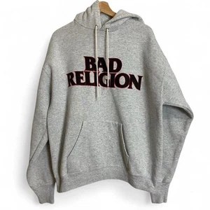 Vtg 90s Bad Religion Hoodie XL Used black flag bad brains tsol mc5 nirvana germs - Picture 1 of 5
