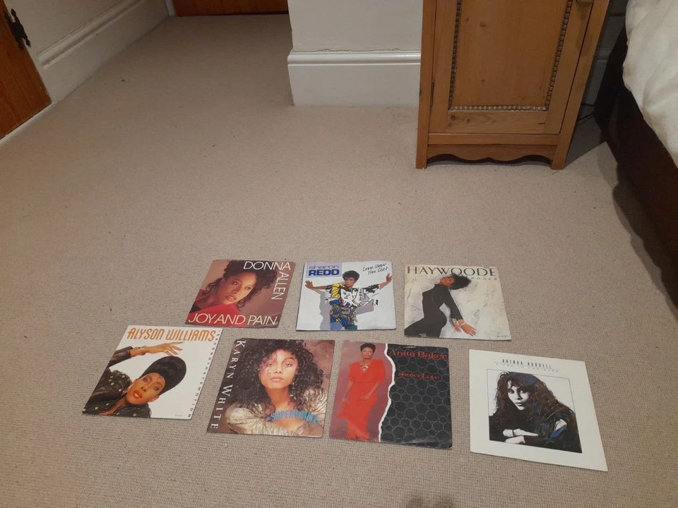 Collection 7 R&B Soul 7" vinyl Records Anita Baker Karyn White Alyson Williams - Image 1 of 1