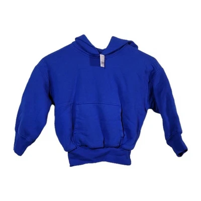 Sudadera con Capucha Yeezy Gap Youth XS (4/5) Doble Capa Azul Cobalto con Bolsillo Canguro Foto 1 de 4
