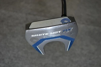 Odyssey White Hot RX 7 Mallet Putter Mazza da golf destrorsa albero in acciaio 36 pollici - Immagine 1 di 4