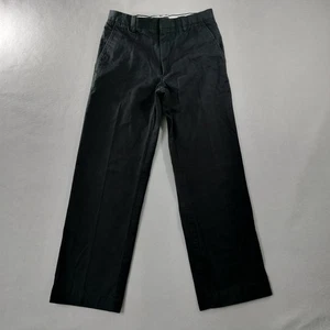Banana Republic Straight Leg Flat Front Black Khaki Pants Mens Size Actual 30x30 - Picture 1 of 5