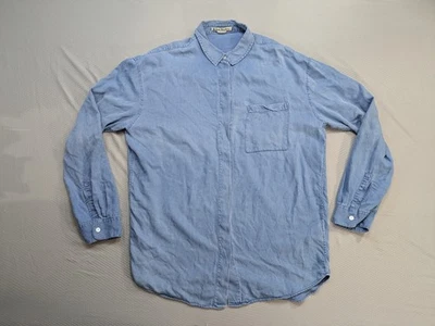 Camisa efecto denim manga larga fluida drapeada viscosa Bela 42 Bela para mujer Acne Studios Foto 1 de 4