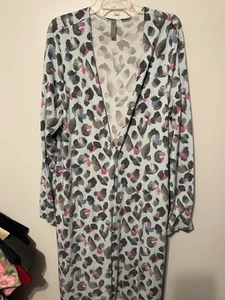 Honeyme Animal Print Long Cardigan Soft Lightweight W XXXL - Picture 1 of 3