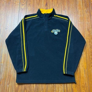 Pittsburgh Steelers Fleecejacke Herren Größe Large schwarz Viertelreißverschluss Pullover NFL - Bild 1 von 7