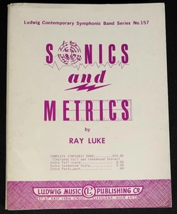 Sonics and Metrics Sheet Music Score by Ray Luke Ludwig Music Publishing - Picture 1 of 7