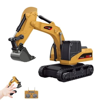 1:64 Remote Control Excavator,2.4Ghz Remote Control Construction Vehicles wit ✲ - Image 1 of 4