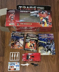 Vintage 1984 TRANSFORMERS Autobot Warrior SIDESWIPE w Box + Accessories VeryRare - Picture 1 of 6