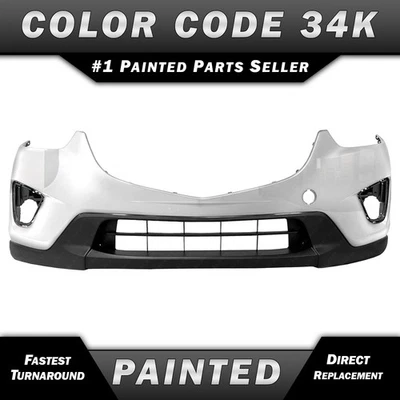 NEW Painted *34K - White Tri-Coat* Front Bumper Cover for 2013-2016 Mazda CX-5 - Изображение 1 из 4