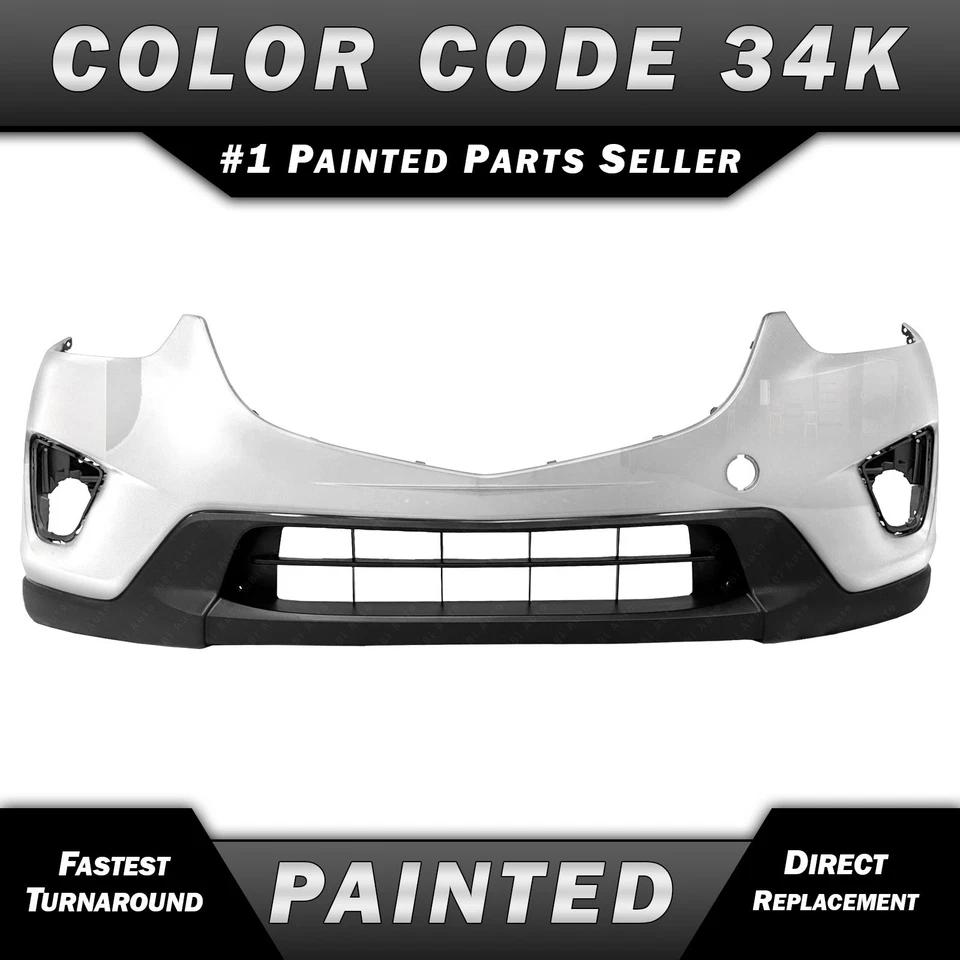 NEW Painted *34K - White Tri-Coat* Front Bumper Cover for 2013-2016 Mazda CX-5 - Изображение 1 из 4