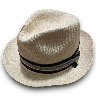 SOMBRERO FEDORA DE PAJA STETSON PARA HOMBRE TALLA 7 5/8” HECHO EN EE. UU. Foto 1 de 4