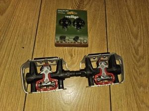 Wellgo K79 Single Sided Clipless Pedals With Cleets - Picture 1 of 2