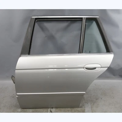 Carcasa de puerta trasera izquierda BMW E39 serie 5 Touring Wagon 99-03 titanio plata OEM Foto 1 de 4