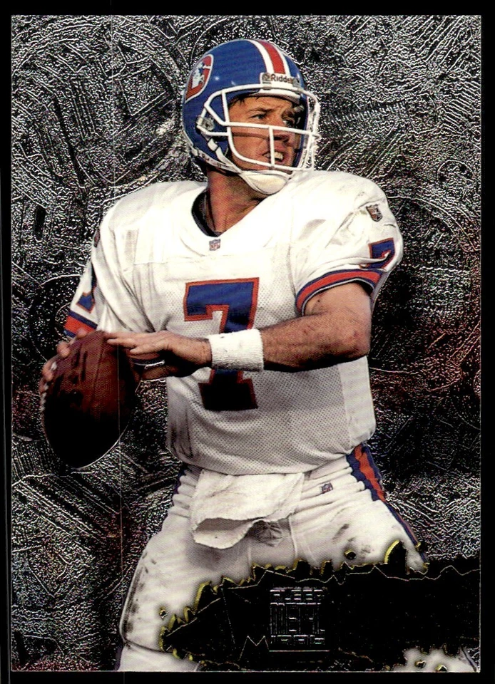 1996 Fleer Metal Football Card John Elway Denver Broncos #35 - Image 1 of 2