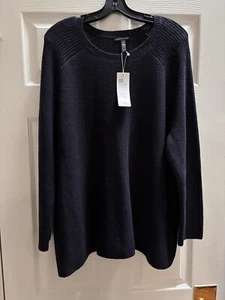 Neu mit Etikett Eileen Fisher 1x Pullover aus extrafeiner Merinowolle Midnight - Bild 1 von 2