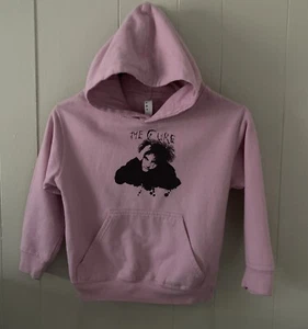 Robert Smith The Cure Pink Band Hoodie Goth Girls Sz Small Kids Youth - Picture 1 of 5