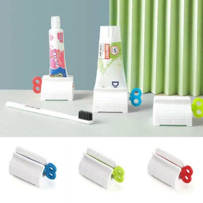 Rolling Tube Toothpaste Squeezer Easy Dispenser Seat Holder Stand BathroomDecor✔ - Image 1 of 4
