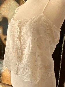Antique Lace Top - Blouse made with Antique Lace - L - Picture 1 of 12