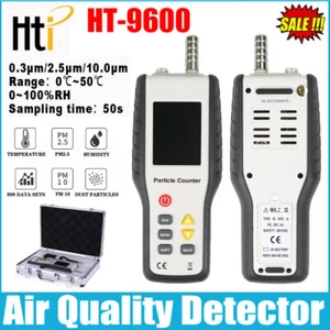 HTI HT-9600 PM2.5 Dust Particle Counter Air Pollution Detector 2.8" LCD Display - Picture 1 of 6