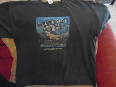 CAMISETA RARA Telluride Blues Festival '05 Al Verde CUERVOS NEGROS Susan Tedeschi Foto 1 de 4