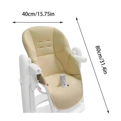 Cojín de asiento de bebé para silla alta para cenar en silla crece con cuero PU suave para niños Foto 1 de 4