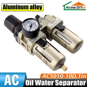 AC5010-10 Air Compressor Filter Oil Water Separator Trap Filter Regulator Gauge - Picture 1 of 19