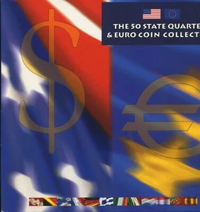2002 U.S Mint "The 50 State Quarters & Euro Coin Collection" in OGP Sealed - Picture 1 of 2