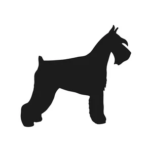 Standard schnauzer Vinyl Decal Car Window Laptop Dog Breed Silhouette Sticker - Picture 1 of 10
