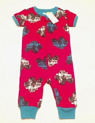 Pijama para dormir para niños Sleep n Play ropa para dormir camiones lugar para niños 0-3 meses Foto 1 de 3