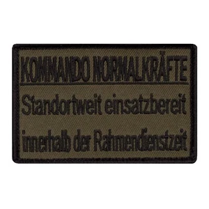 Comando Forze Normali Esercito Tedesco Divertente Fun Patch ricamata con velcro 9 x 6 cm - Foto 1 di 1
