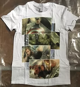 The Avengers Stagger Small weißes Herren T-Shirt neu offiziell - Bild 1 von 1