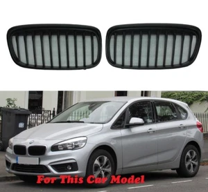 Front Grille M-P Style Matte Black For '2014-'2017 BMW F45/F46 2 Series 220i - Picture 1 of 2