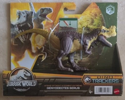 Rare Jurassic World Dino Trackers Strike Attack Genyodectes Serus Jurassic Park - Image 1 of 3