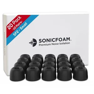 Memory Foam Earbud Tips - Premium Noise Isolation, Replacement Foam Earphone - Picture 1 of 6