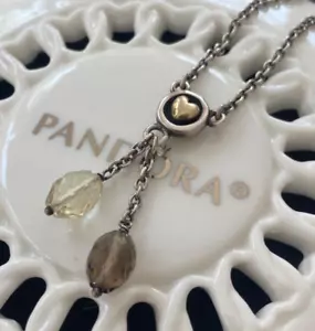 Auténtico Collar Colgante Pandora RARO HALLAZGO Talla 17 in - Imagen 1 de 8