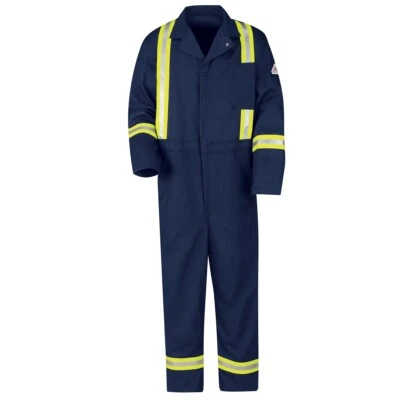 Bulwark Flame Resistant Clothes FR Coverall Reflective Safety Work Uniform 60R - Image 1 of 4