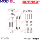ACCESSORY KIT BRAKE SHOES FOR FORD FIESTA/III/Mk/Van/Hatchback COURIER 1.1L 4cyl