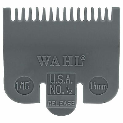 WAHL Premium Hair Clipper Comb Guard Attachment Guide Grey #1/2 1/16 Inch 1.5 Mm • 10.68€