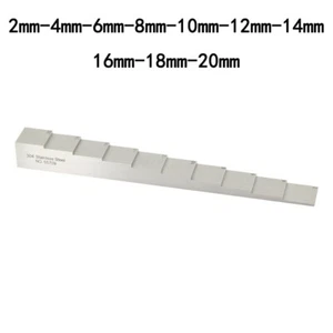 10 Step 2-20mm 304 Stainless Steel NDT Thickness Gauge Calibration Test Block - Imagen 1 de 13